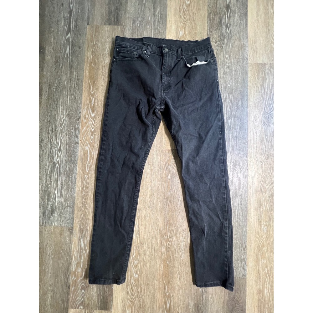 Levi's 512‎ Slim Taper Jeans Mens 34x32 Black Good Condition Denim Pants